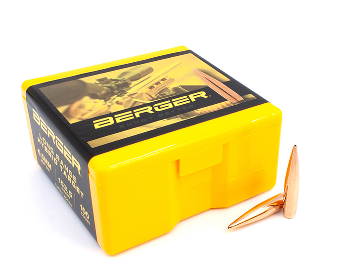 NEW! Berger 6.5mm 153.5 Grain Long Range Hybrid Target™ Bullets ...